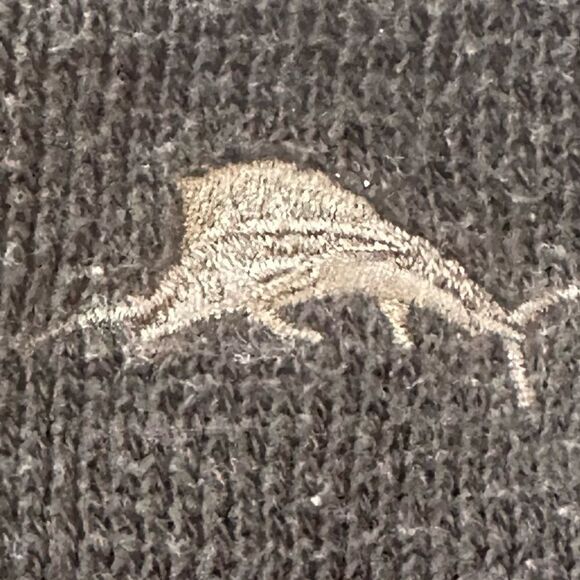 Tommy Bahama‎ Black and Gray Reversible Pullover Top in Size Large - Picture 7 of 9